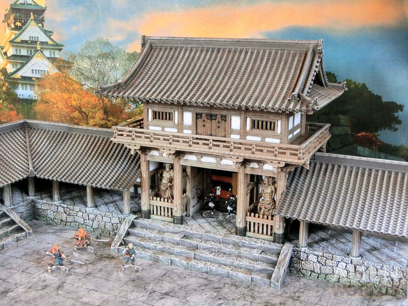 Samurai Temple Outer Gate – Feudal Japan Gate Terrain (28mm/32mm/40mm)