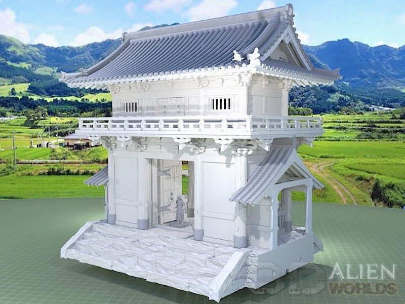 Samurai Temple Outer Gate – Feudal Japan Gate Terrain (28mm/32mm/40mm)