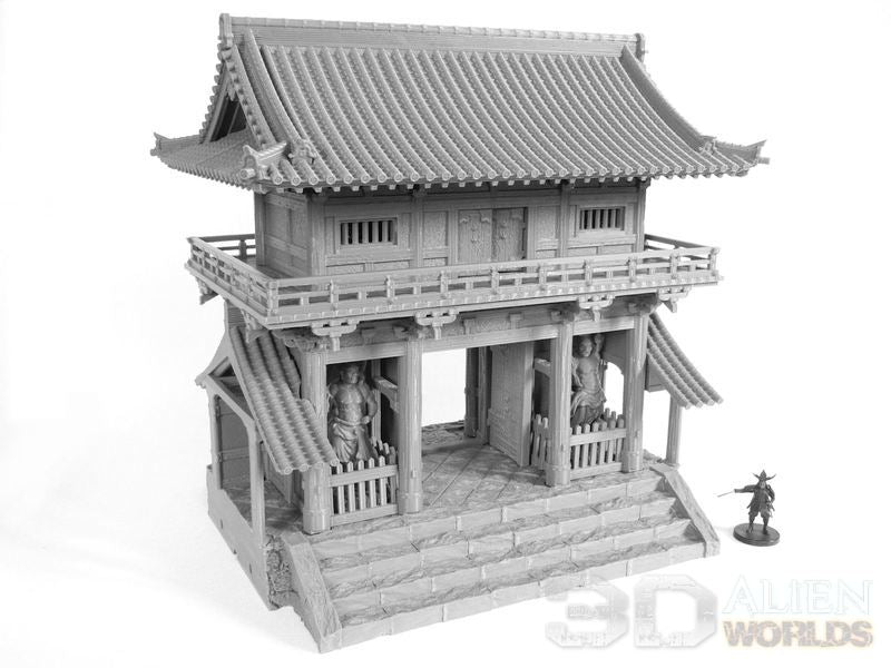 Samurai Temple Outer Gate – Feudal Japan Gate Terrain (28mm/32mm/40mm)