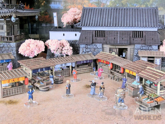 Samurai Market Stalls painted - Northern Foundry