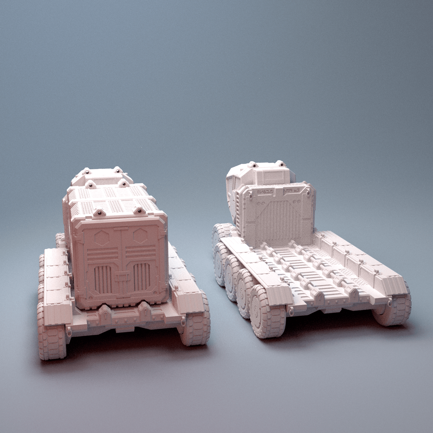 28mm Dual Convoy Urban Logistics Hub Terrain: Big Rigs & Containers