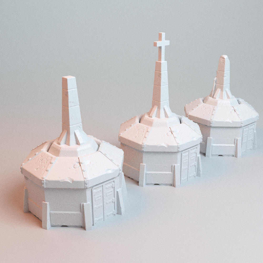28mm Trench Wars Fortress Line Terrain: Bunker, Pillbox & Trenchsides