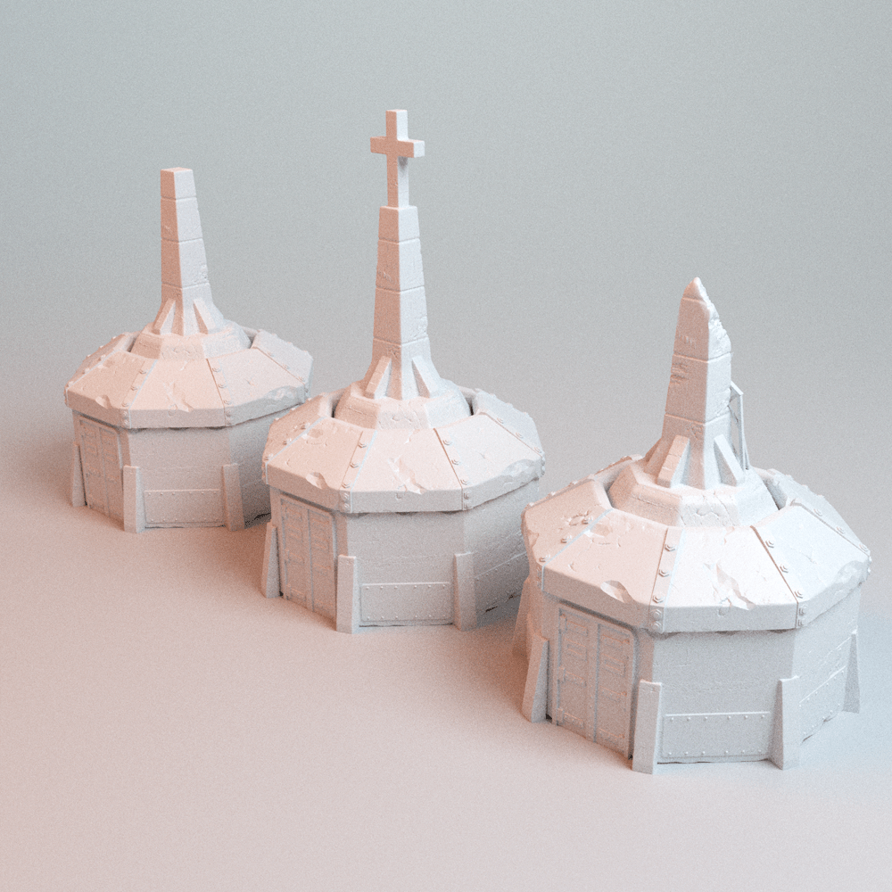 28mm Trench Wars Fortress Line Terrain: Bunker, Pillbox & Trenchsides
