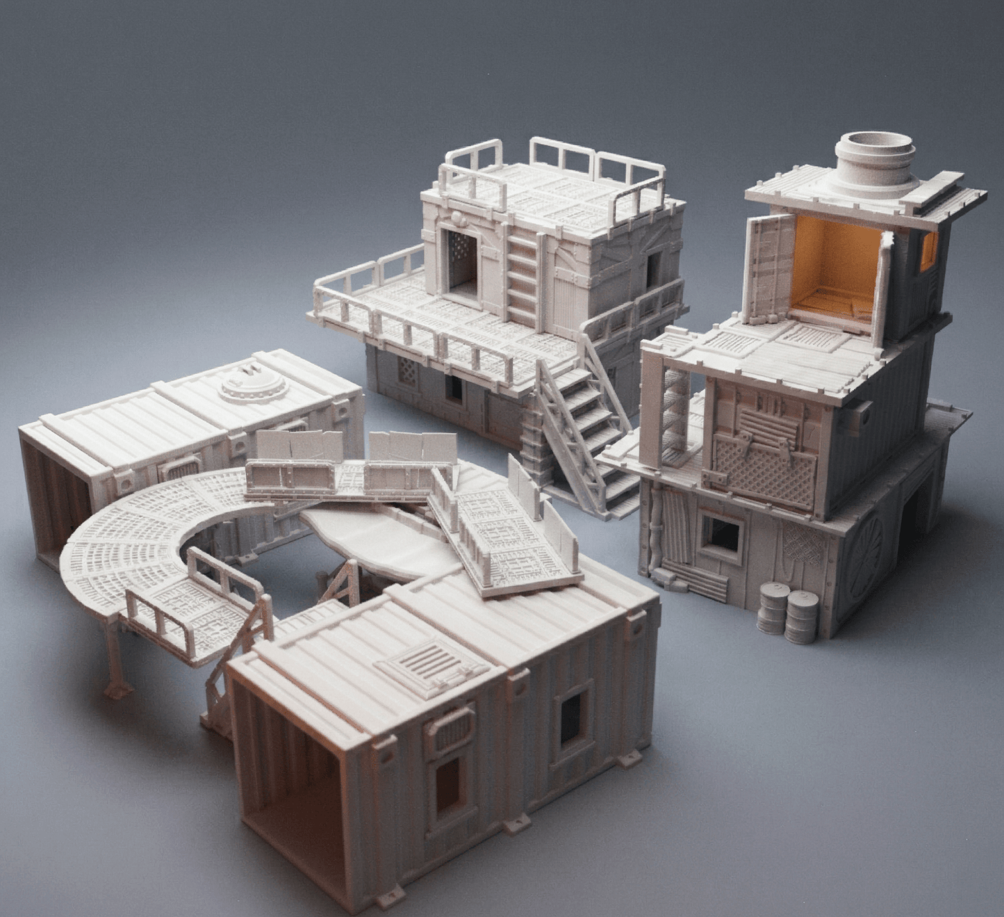28mm UnderNidus District Sprawl Terrain Bundle (10 Buildings)