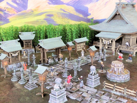 Samurai Shrine Set painted - Northern Foundry