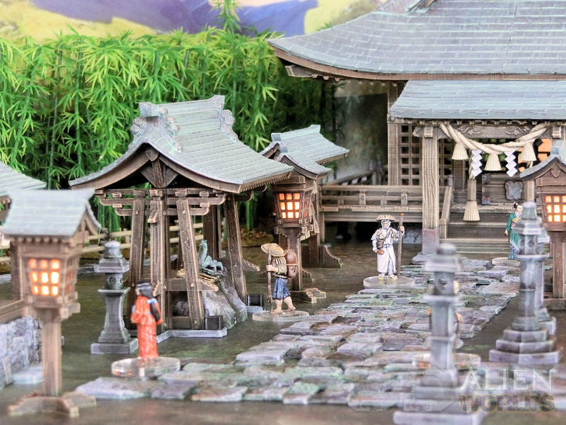 Samurai Shrine Set – Feudal Japan Shinto Shrine Terrain (28mm/32mm/40mm)