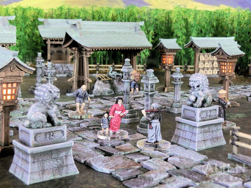 Samurai Shrine Set – Feudal Japan Shinto Shrine Terrain (28mm/32mm/40mm)