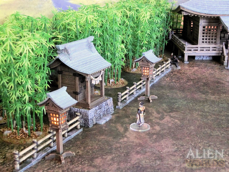 Samurai Shrine Set – Feudal Japan Shinto Shrine Terrain (28mm/32mm/40mm)
