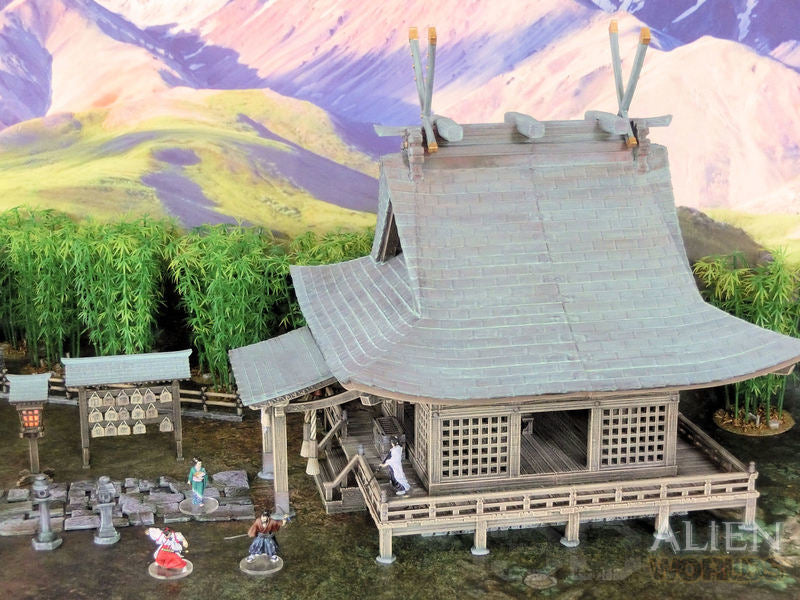 Samurai Shrine Set – Feudal Japan Shinto Shrine Terrain (28mm/32mm/40mm)