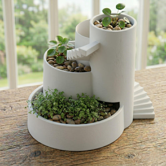 3-Tier Succulent Planter – Modern Architectural Plant Display - Northern Foundry
