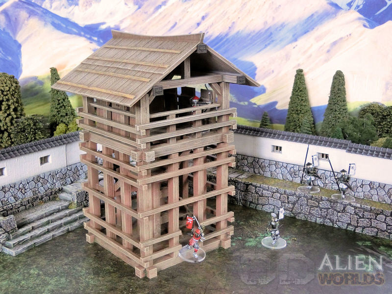 Samurai Watchtower – Feudal Japan Lookout Tower Terrain (28mm/32mm/40mm)
