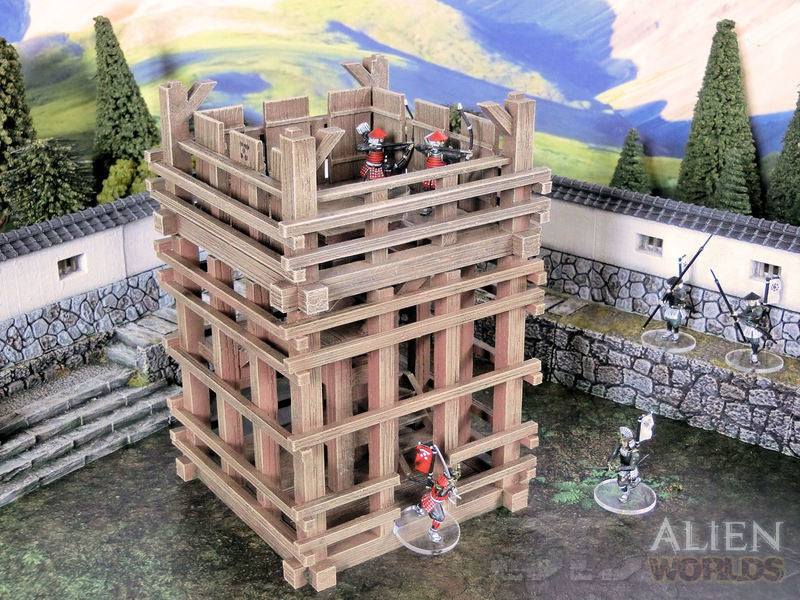 Samurai Watchtower – Feudal Japan Lookout Tower Terrain (28mm/32mm/40mm)