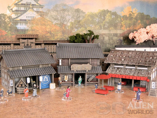 Samurai Shop Set painted - Northern Foundry