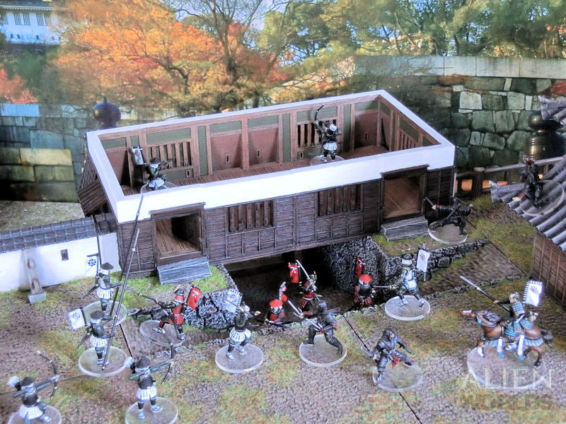Samurai Castle Gatetower – Fortified Gate Terrain (28mm/32mm/40mm)