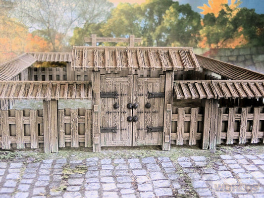 Samurai Wooden Walls painted - Northern Foundry