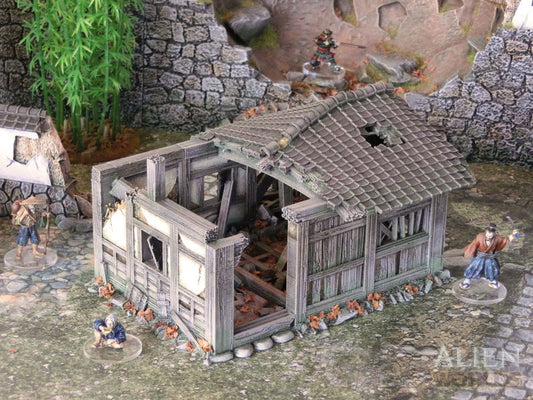 Samurai Ruined Hut painted - Northern Foundry