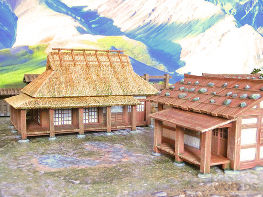 Samurai Farmhouses painted - Northern Foundry