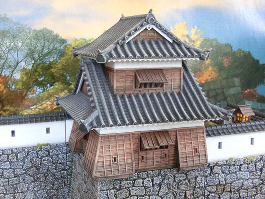 Samurai Castle Corner Tower painted - Northern Foundry