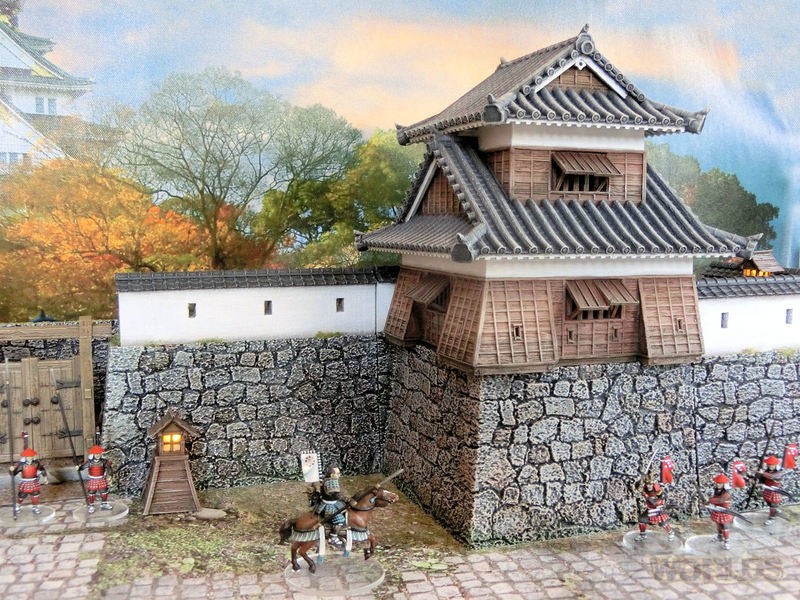 Samurai Castle Corner Tower – Fortified Yagura Terrain (28mm/32mm/40mm)