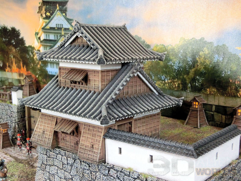 Samurai Castle Corner Tower – Fortified Yagura Terrain (28mm/32mm/40mm)
