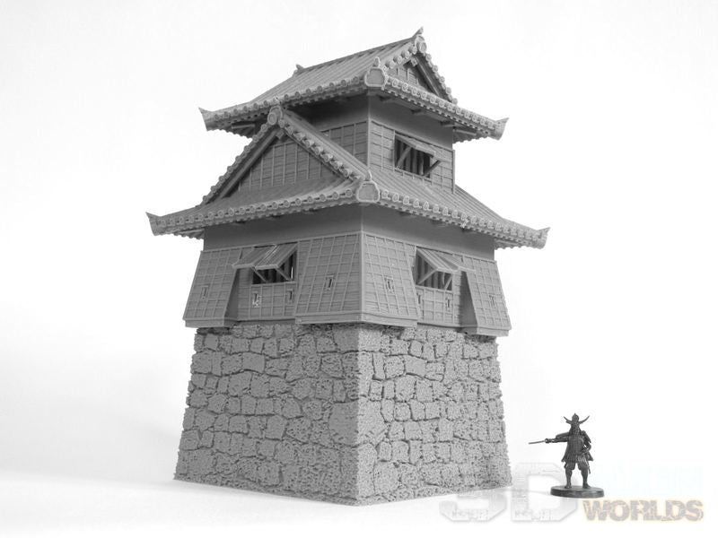 Samurai Castle Corner Tower – Fortified Yagura Terrain (28mm/32mm/40mm)