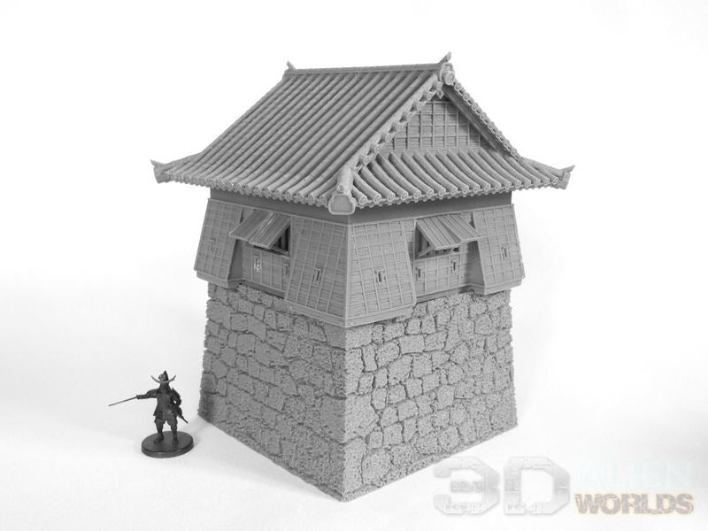 Samurai Castle Corner Tower – Fortified Yagura Terrain (28mm/32mm/40mm)