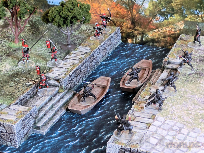 Samurai Canal Set – Modular Feudal Japan Waterways (28mm/32mm/40mm)