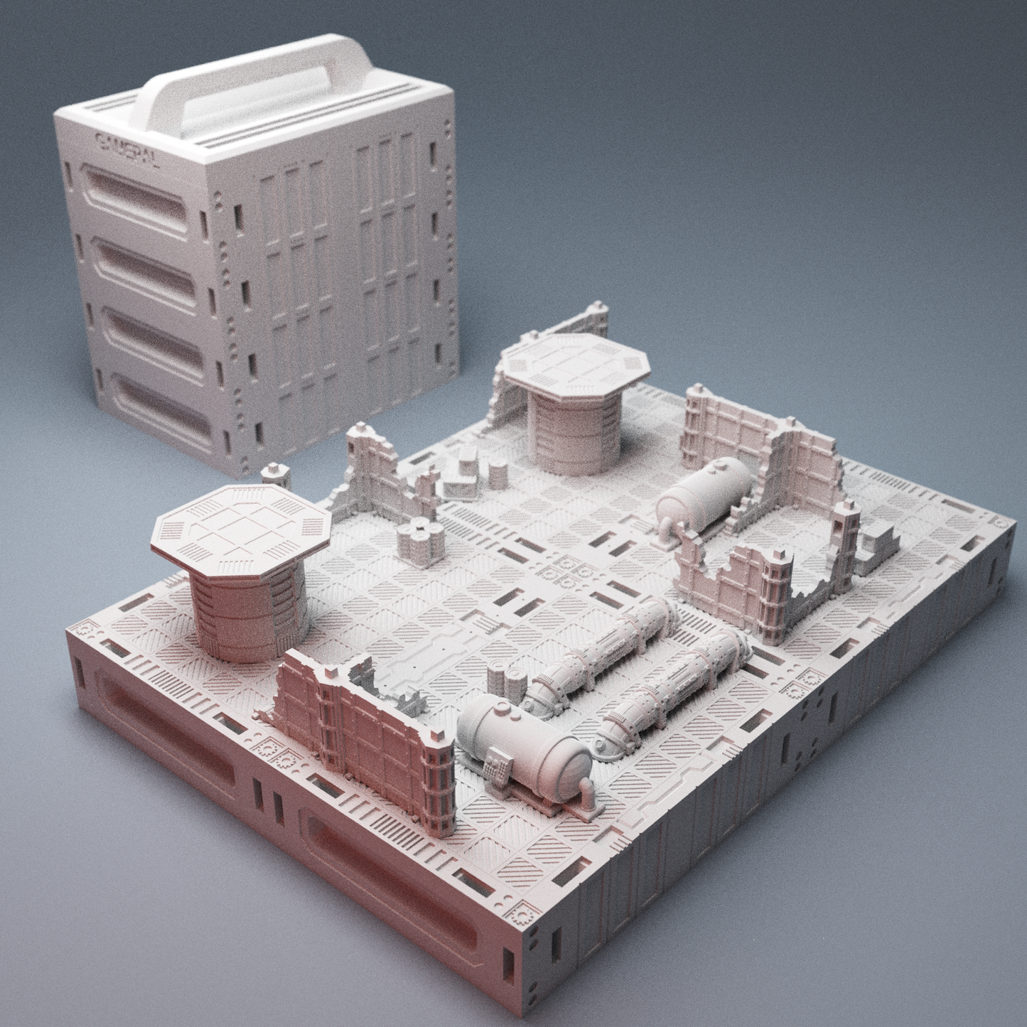 BattleBox15 travel game system 15mm sci-fi terrain
