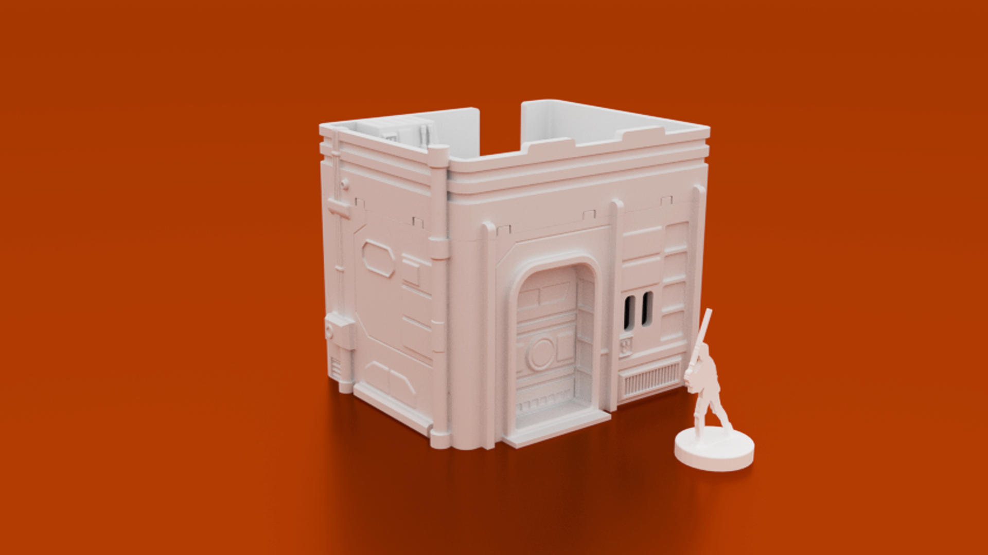 MidRim City small house sci-fi terrain