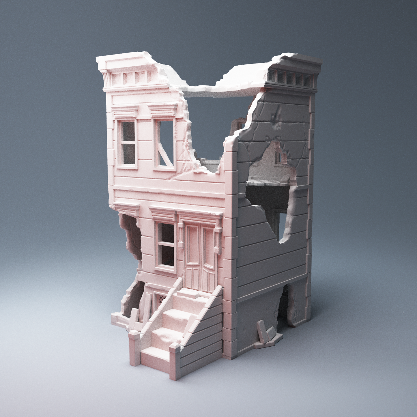 Ruined Three Floor House