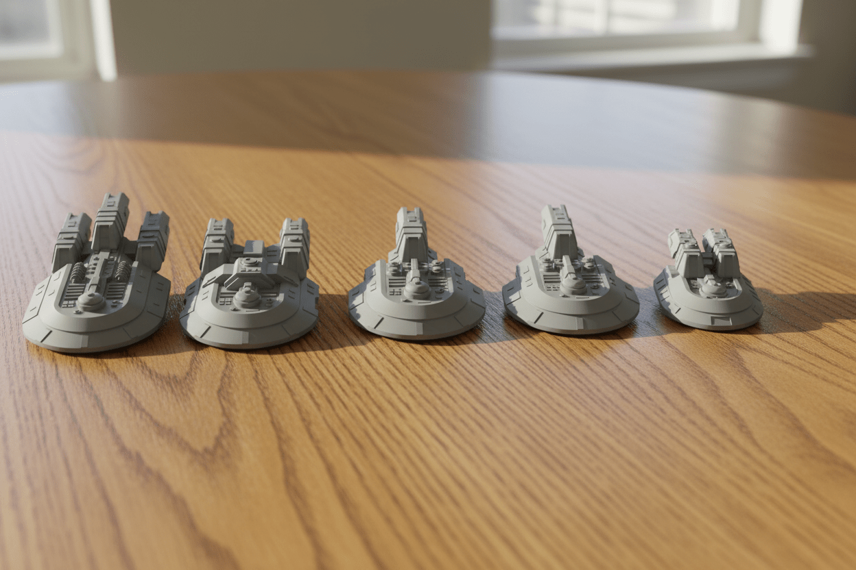 Battlefront Valkyrie Starter Fleet — Space Combat Miniatures — Fat Dragon Games