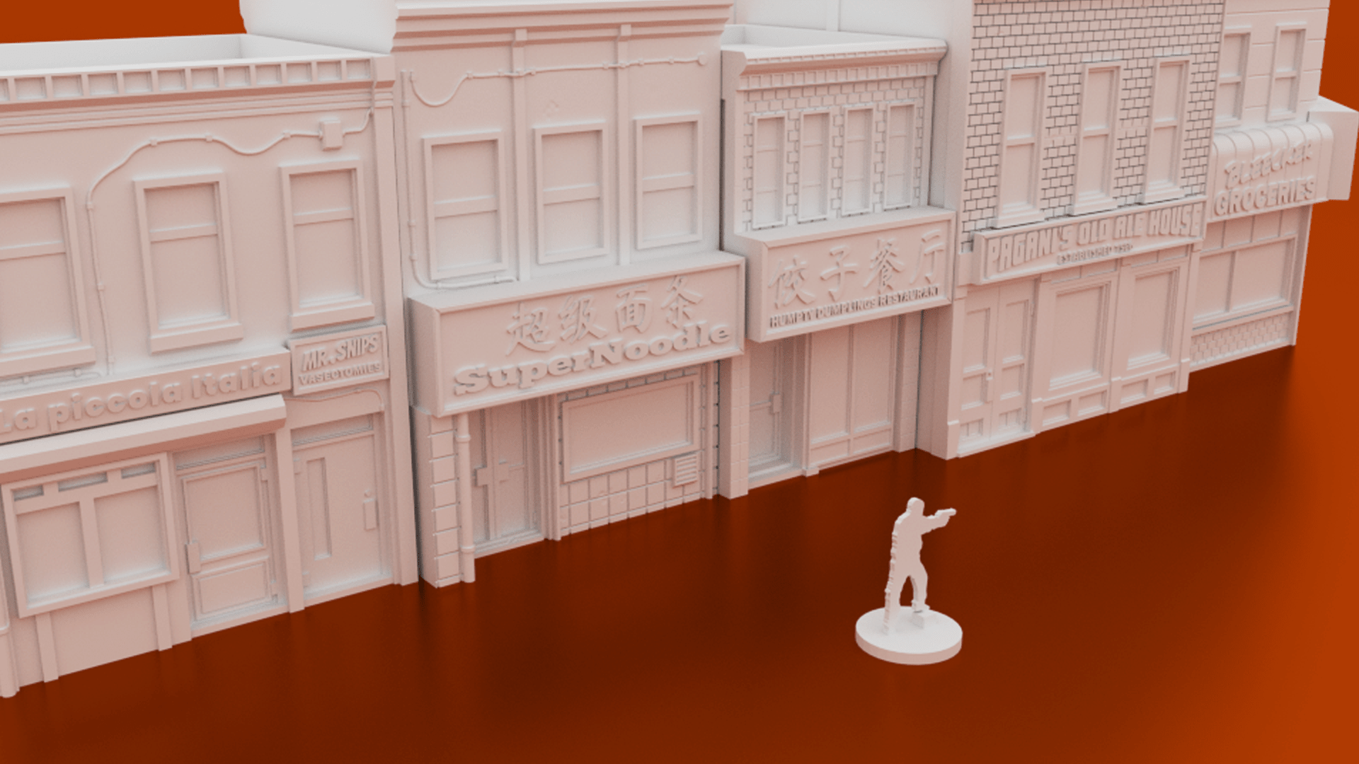 Bleecker Street Bundle – 5 Modern City Storefronts (28mm) - Northern Foundry