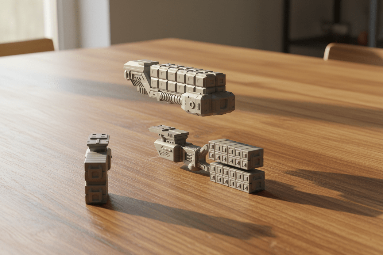 Civilian Merchant Convoy — 18-Ship Space Fleet — Freighters, Science Vessel & Escorts — Sci-Fi Objective Markers & Scenery