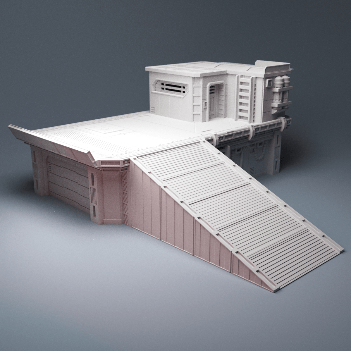 Command Outpost Fortifications – Gatehouse, Command Buildings & Command Platform (28mm/32mm/40mm) - Northern Foundry