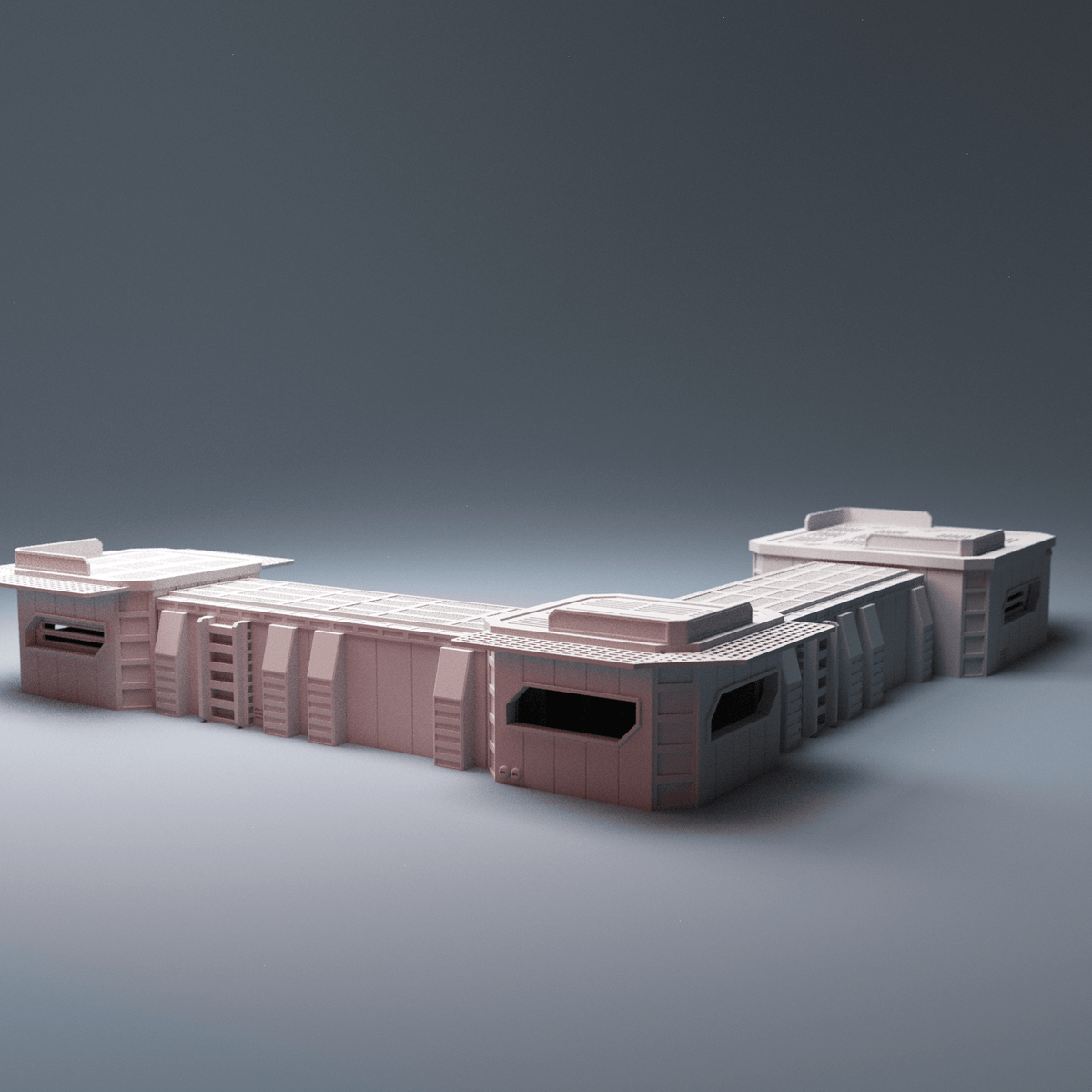 Command Outpost Fortifications – Gatehouse, Command Buildings & Command Platform (28mm/32mm/40mm) - Northern Foundry