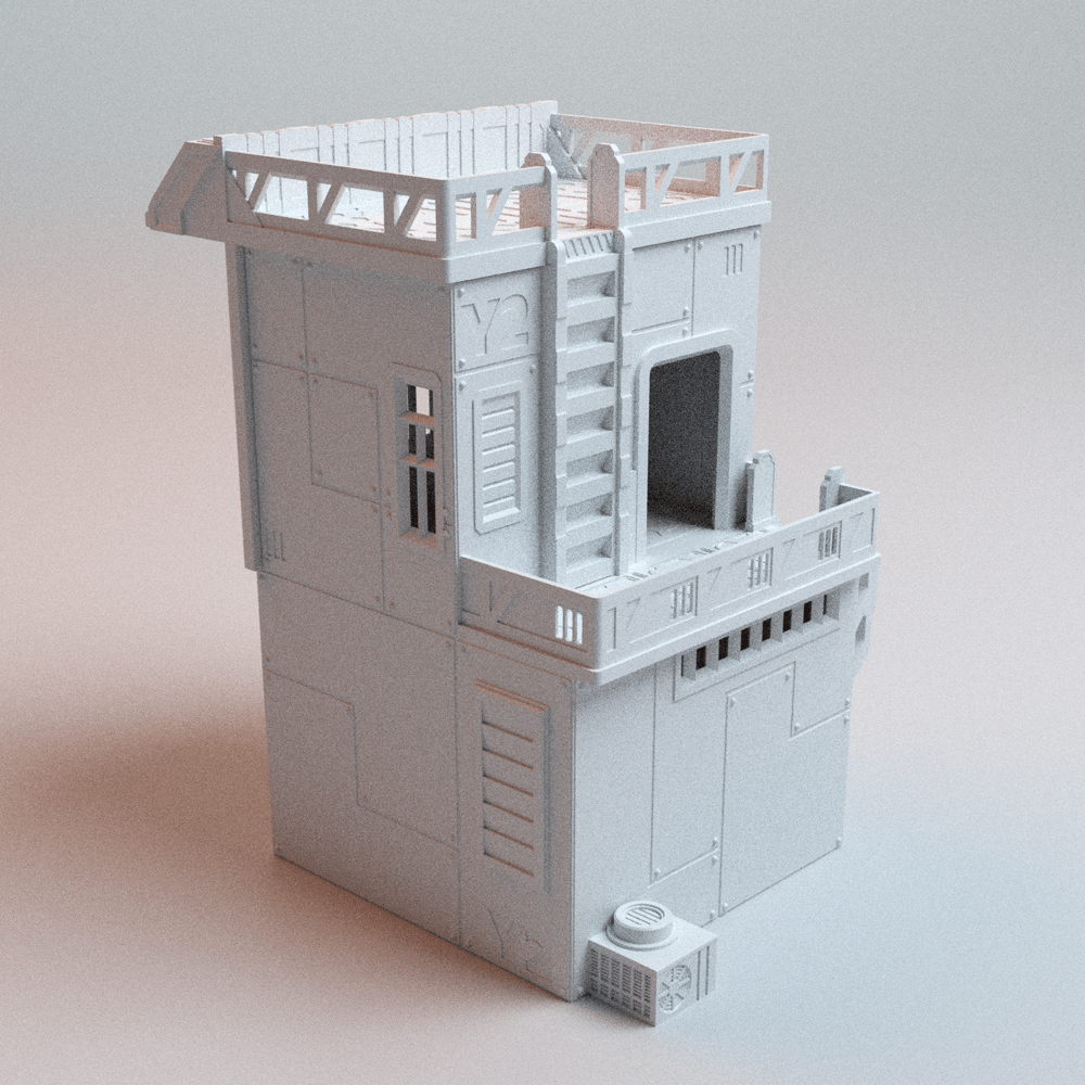 Cyberpunk Eateries Bundle – Locust Eatery + Parlor Bar (2 Buildings, 28mm/40mm) - Northern Foundry