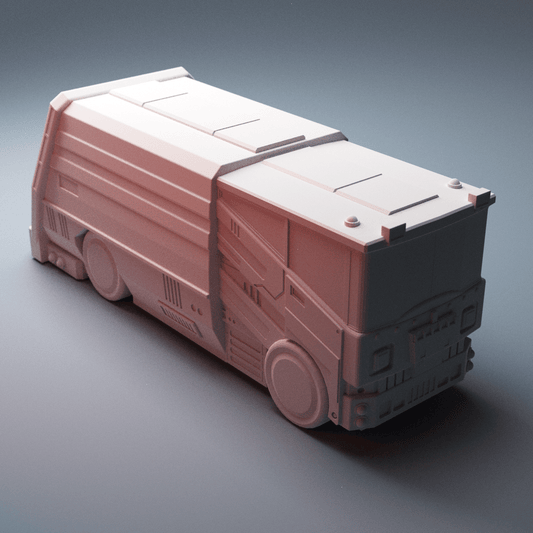 Cyberpunk Street Services Bundle – Garbage Truck, Scatter, Greebles & HoverBotz (28mm/40mm) - Northern Foundry