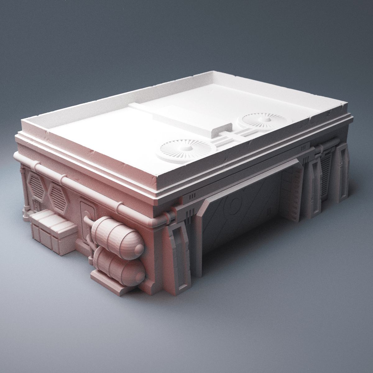 Desert Spaceport Terrain Bundle – 7 Sci-Fi Buildings (28mm/40mm, Star Wars Legion) - Northern Foundry