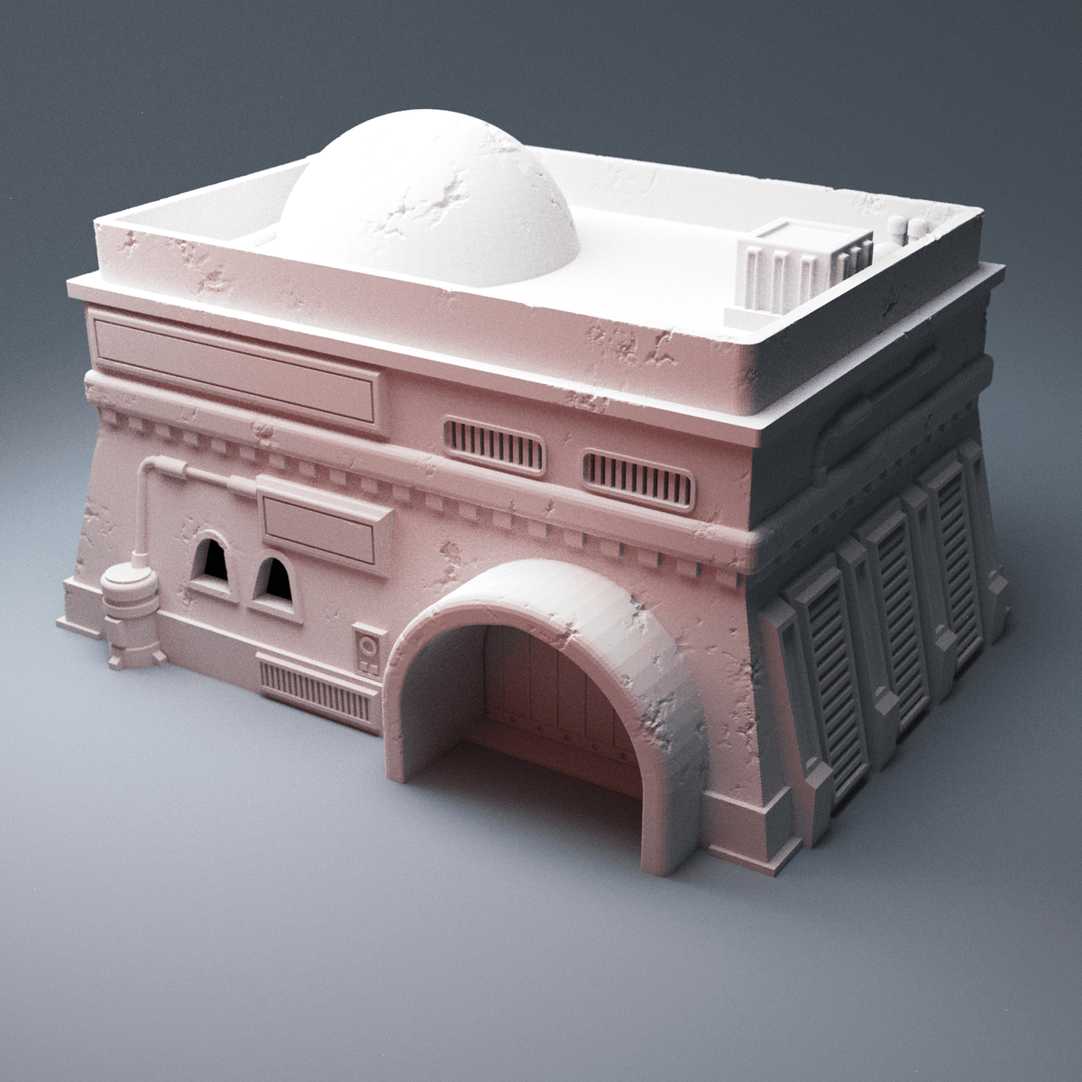 Desert Spaceport Terrain Bundle – 7 Sci-Fi Buildings (28mm/40mm, Star Wars Legion) - Northern Foundry