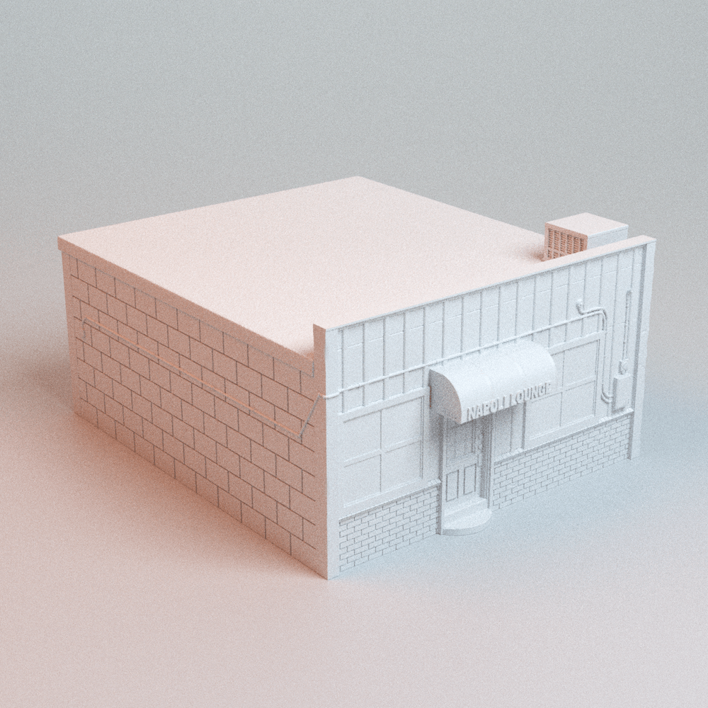 Downtown Dining &amp; Nightlife — 6-Building Urban Restaurant &amp; Bar Terrain Set (28mm/32mm/40mm) - Northern Foundry