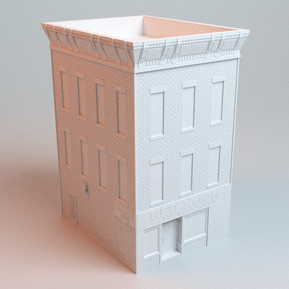 Downtown Dining &amp; Nightlife — 6-Building Urban Restaurant &amp; Bar Terrain Set (28mm/32mm/40mm) - Northern Foundry