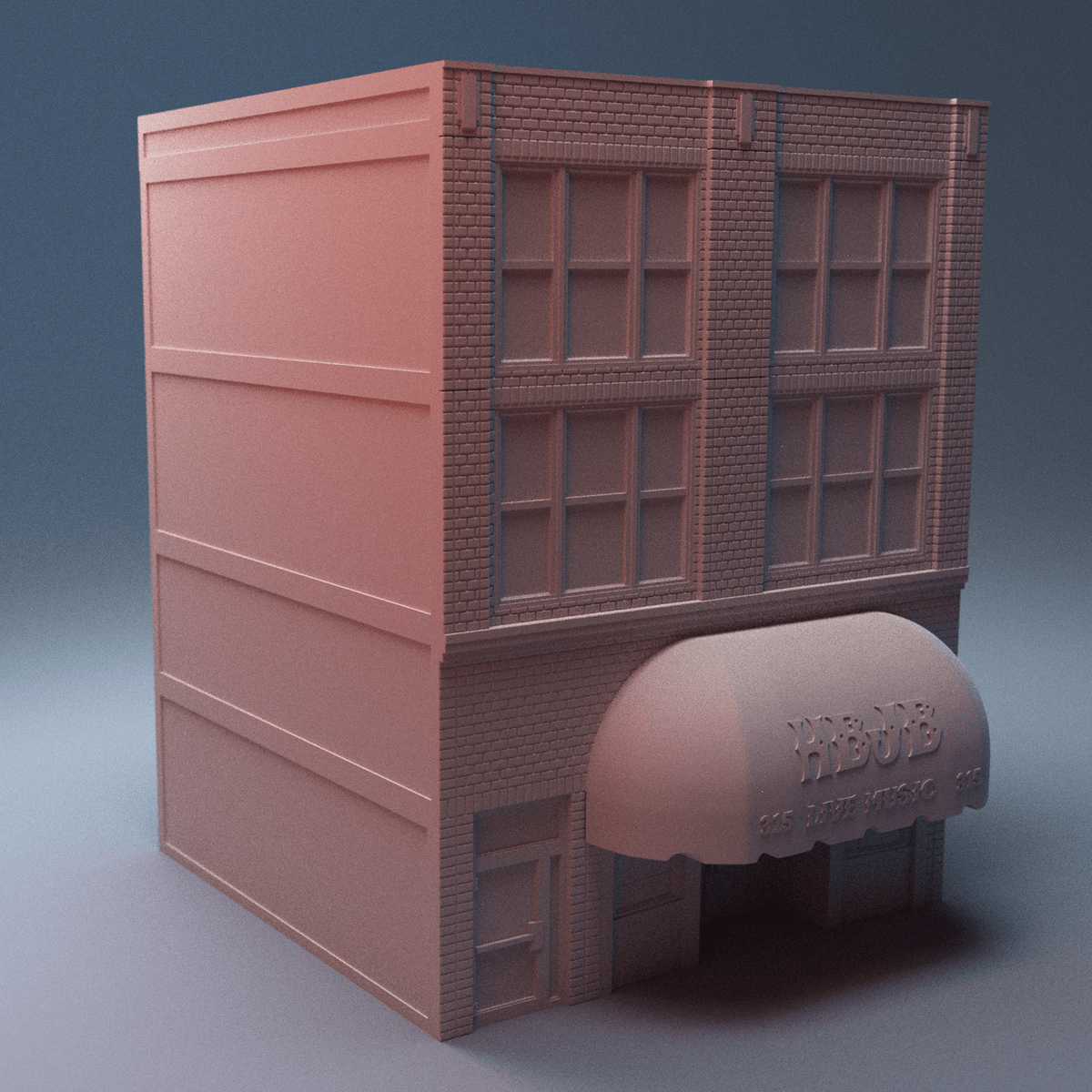 Downtown Dining &amp; Nightlife — 6-Building Urban Restaurant &amp; Bar Terrain Set (28mm/32mm/40mm) - Northern Foundry