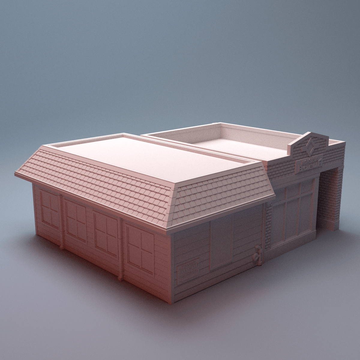 Downtown Dining &amp; Nightlife — 6-Building Urban Restaurant &amp; Bar Terrain Set (28mm/32mm/40mm) - Northern Foundry
