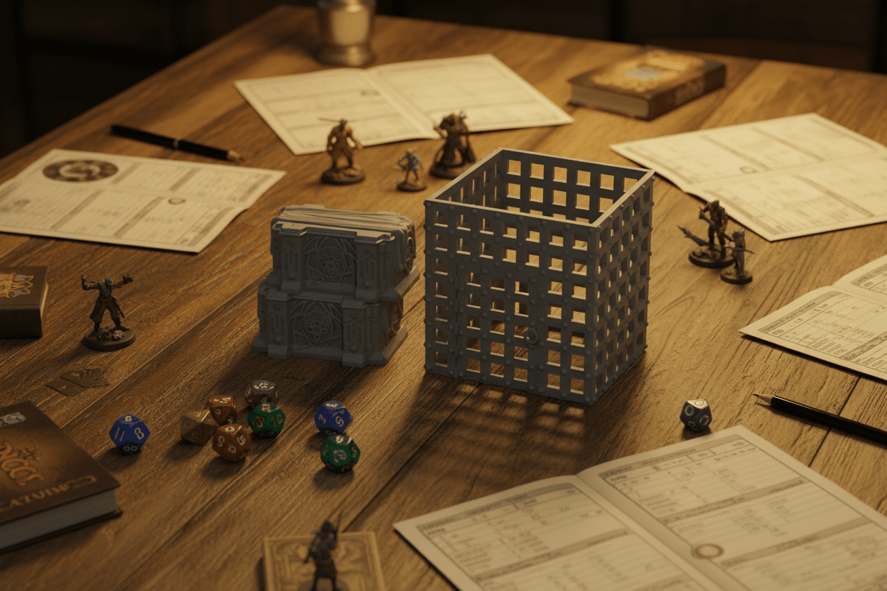 Dragonlock Dungeon Scatter Terrain Bundle — Crates, Barrels, Altars & Coffins — D&D 28mm Cover & Objectives
