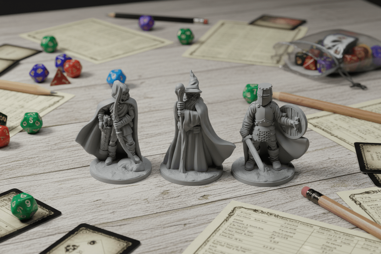 Dragonlock Ultimate Dungeon Starter Set — Modular 3D Printed Terrain for D&D & Pathfinder — 4-Room Layout w/ Bonus Minis & Mimic