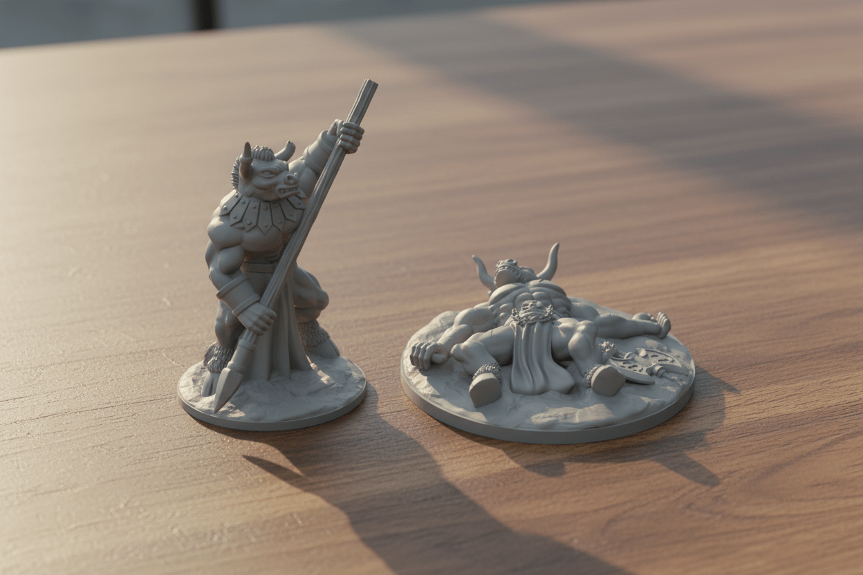 Dungeon Boss Monster Bundle — Minotaur, Giant Spider & Roper Miniatures — RPG Encounter Set