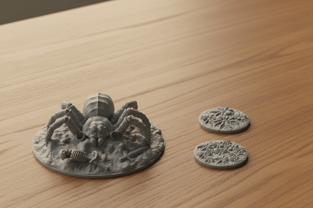 Dungeon Boss Monster Bundle — Minotaur, Giant Spider & Roper Miniatures — RPG Encounter Set