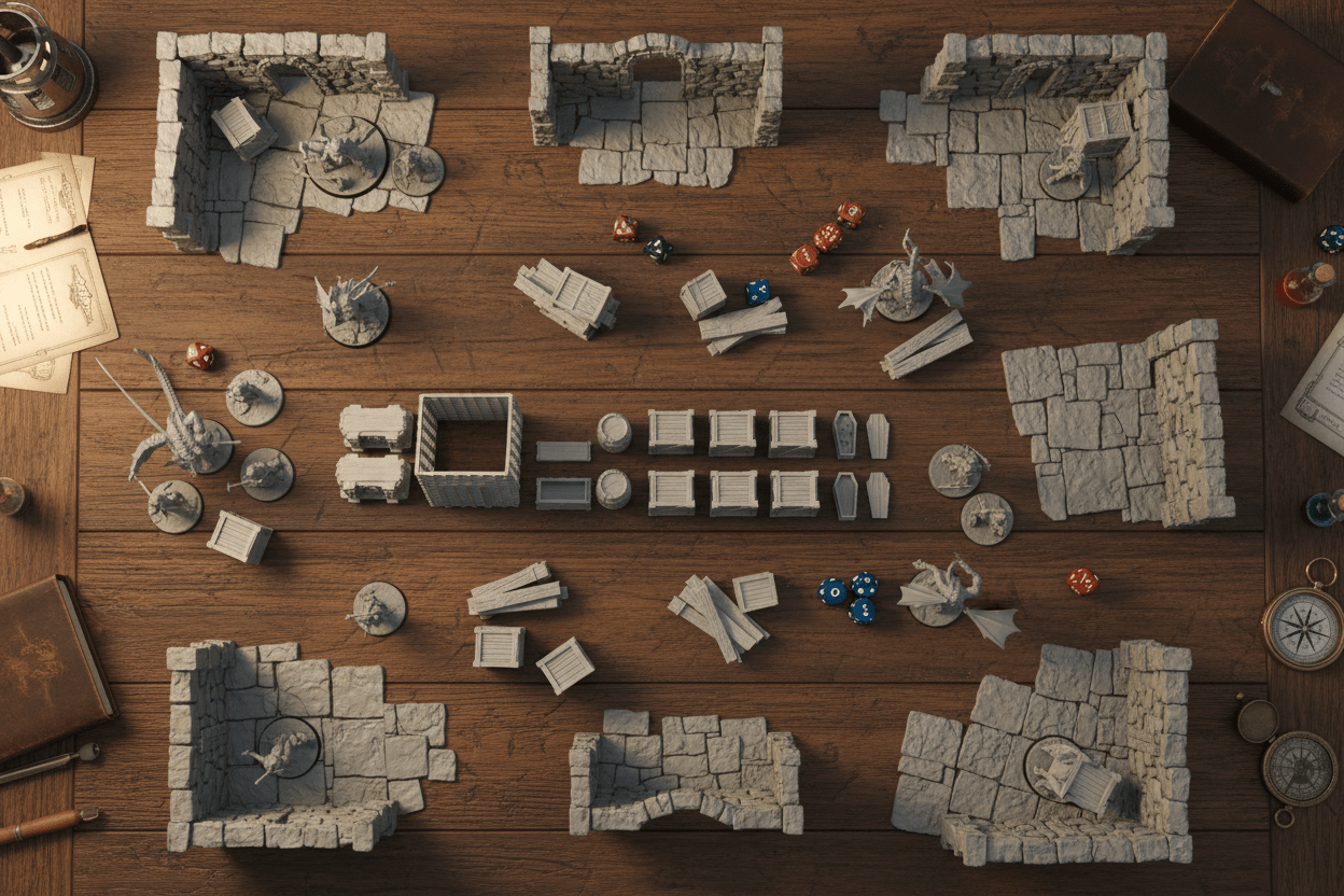 Dungeon Scatter Terrain Starter Set — Fat Dragon Games — Tabletop Terrain — Dungeons And Dragons Pathfinder
