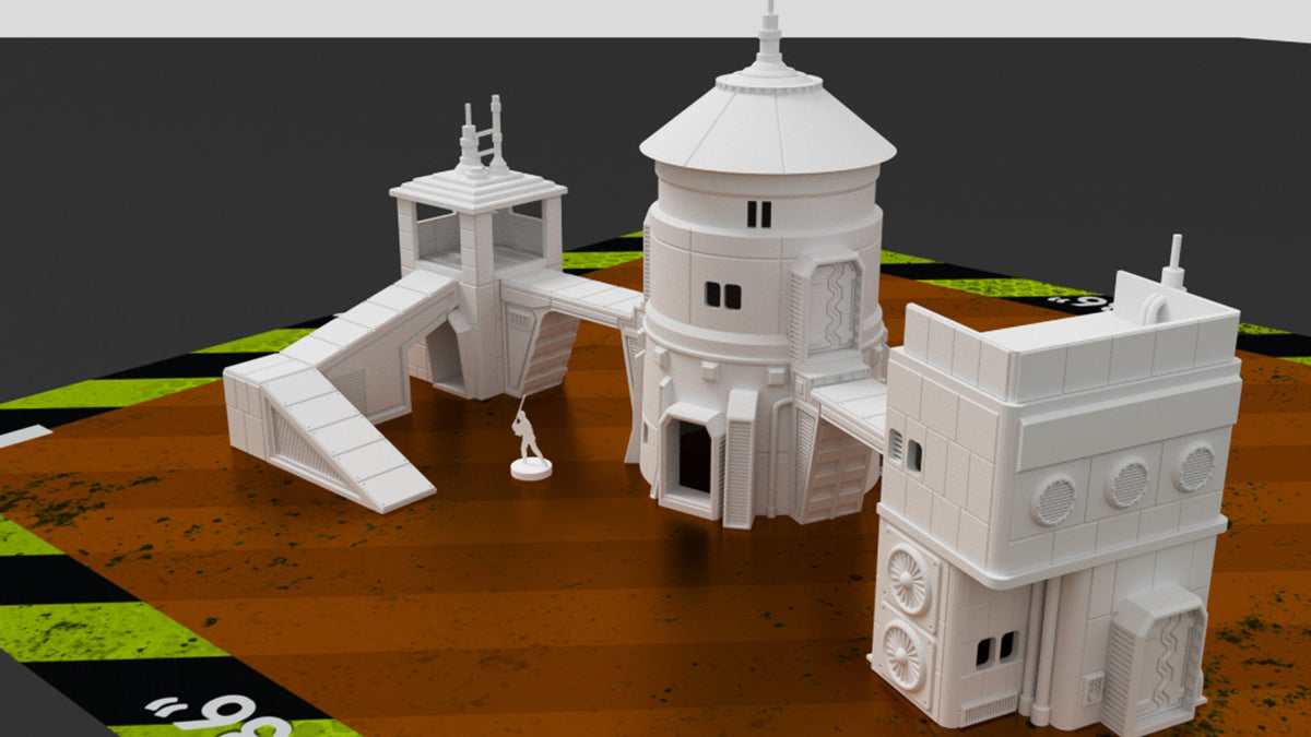 Frontier Outposts Bundle – Splinter's Edge Mining Outpost & Outpost Beta (28mm/32mm/40mm) - Northern Foundry