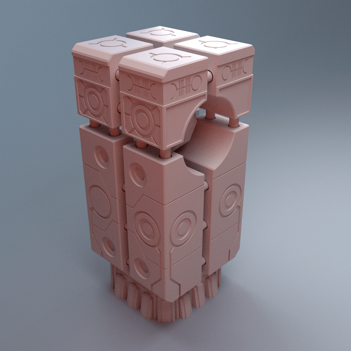 Grimdark NekroWorld Terrain Bundle – 13 Sci-Fi Tomb World Pieces (28mm/40mm) - Northern Foundry